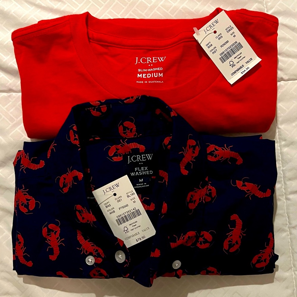 J.Crew Combo summer Short sleeves shirt/ tshirt
